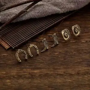 Øreringe - Ørestikker - Antique Guld - Støvle